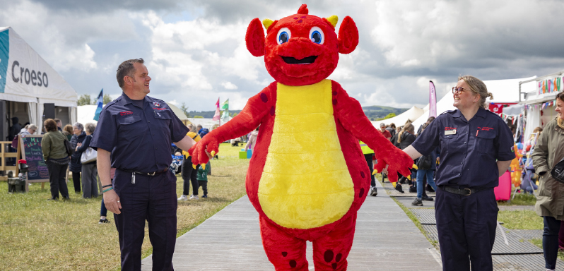 Sbarc brings fire safety to life at the Urdd Eisteddfod