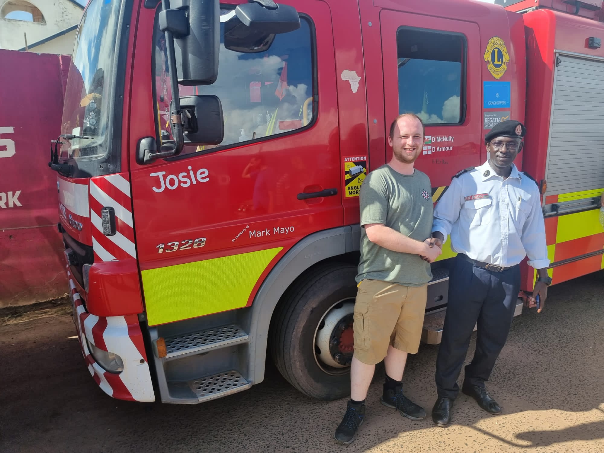 Firefighter Dan's epic journey to Gambia